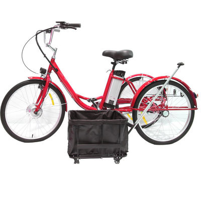 Vélo adulte multifonctionnel rose de 24 pouces avec siège amovible