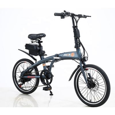 Vélo électrique pliable de 20 pouces 36v 6 SPEED Batterie au lithium amovible pour le vélo en plein air