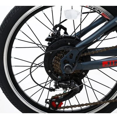 Vélo électrique pliable de 20 pouces 36v 6 SPEED Batterie au lithium amovible pour le vélo en plein air
