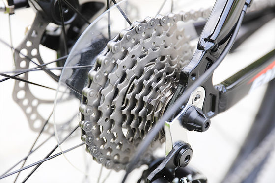 Vélo de montagne à suspension complète de 24 vitesses avec cadre en aluminium et largeur de pneu de 26 x 1,95 "