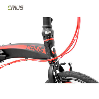 Vélo pliant de 20 pouces avec 9 engrenages de vitesse et conception portable en alliage