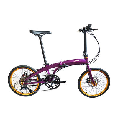 Vélo pliant à châssis à toute épreuve de choc 20" 9 vitesses Crius Velocity-D frein pour adultes