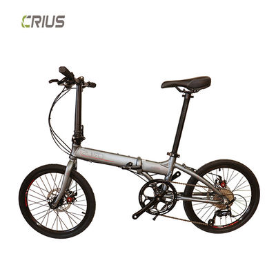 Vélo pliant portable en alliage d'aluminium de 20 pouces avec système de freinage V avant et arrière