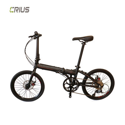 Vélo pliant portable en alliage d'aluminium de 20 pouces avec système de freinage V avant et arrière