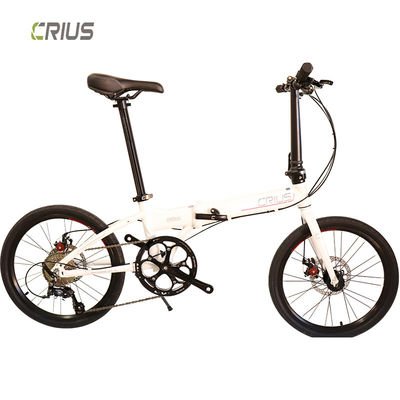 Vélo pliant portable en alliage d'aluminium de 20 pouces avec système de freinage V avant et arrière
