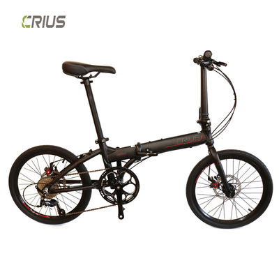 Vélo pliant portable en alliage d'aluminium de 20 pouces avec système de freinage V avant et arrière