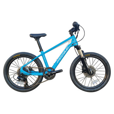 Vélo de montagne de 20 pouces pour enfants de 7 à 10 ans avec suspension à fourchette et pesant 11 kg
