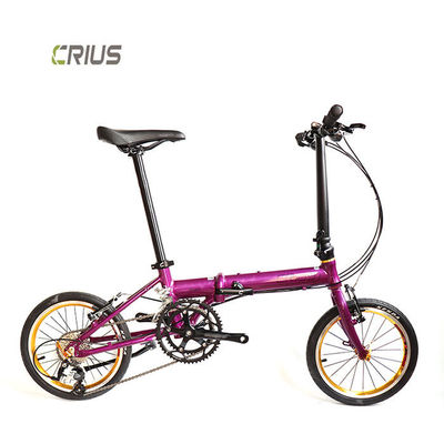 Vélo pliant de 16 pouces avec dérailleur arrière R9 et cassette Xunjie 9s 11-28T