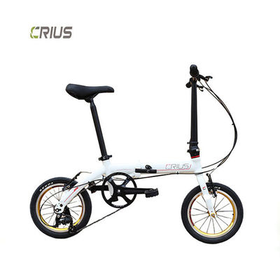 Cadre en alliage d'aluminium léger Vélo de course routière 14 pouces pliable Mini vélo pliable
