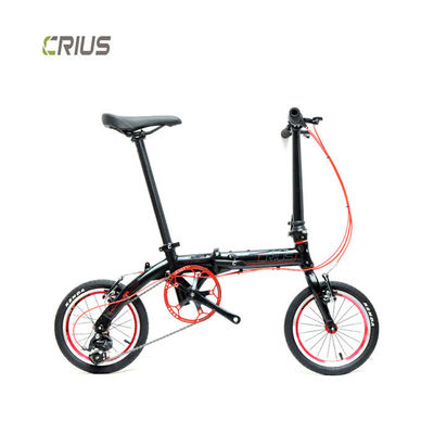 Cadre en alliage d'aluminium léger Vélo de course routière 14 pouces pliable Mini vélo pliable