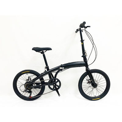 Activités extérieures modernes Vélo pliable de 20 pouces avec cadre en acier et 7 engrenages rapides
