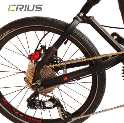 Un vélo pliant de 20 pouces avec 9 vitesses et le meilleur vélo léger de disc brake.