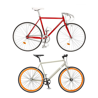 SKD 85% Assemblage 700c Roues à vitesse unique Vélos routiers Hommes Vélos à engrenage fixe