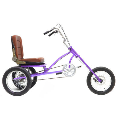 16 "Tricycle à vitesse unique avec frein à disque 160 mm Manège en acier au carbone haut