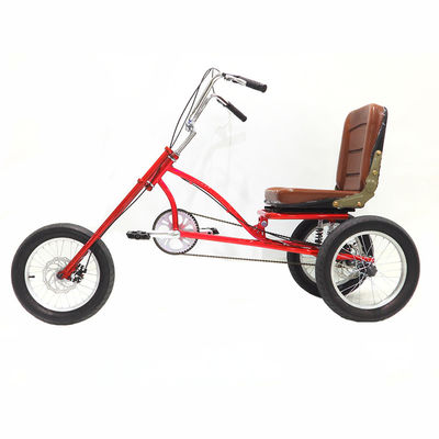 16 "Tricycle à vitesse unique avec frein à disque 160 mm Manège en acier au carbone haut