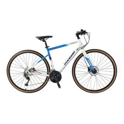 27 vitesses vitesse de conception adulte 700 * 35C vélo de route à barre plate avec fourchette en alliage personnalisable