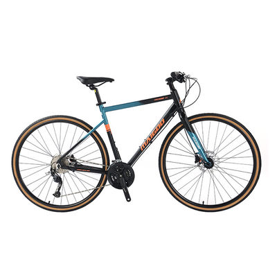 27 vitesses vitesse de conception adulte 700 * 35C vélo de route à barre plate avec fourchette en alliage personnalisable