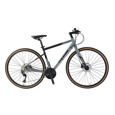 27 vitesses vitesse de conception adulte 700 * 35C vélo de route à barre plate avec fourchette en alliage personnalisable