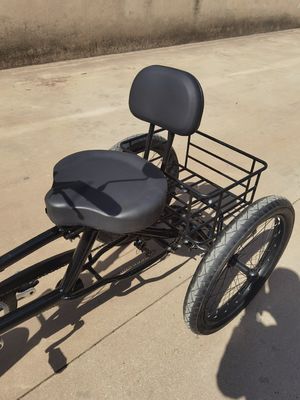Cadre en acier au carbone élevé 7 vitesses Trike cargo avec roues en alliage d'aluminium de 24 pouces d'épaisseur