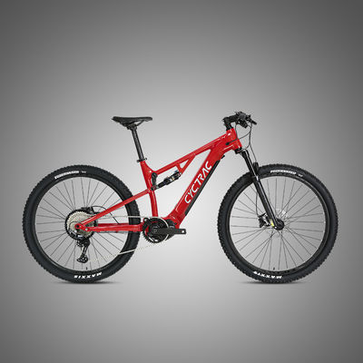 48V Moyen entraînement Fibre de carbone à travers l'essieu Boost Frame Cables intérieurs Vélo électrique EM6 Ebike