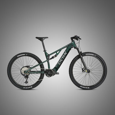 48V Moyen entraînement Fibre de carbone à travers l'essieu Boost Frame Cables intérieurs Vélo électrique EM6 Ebike