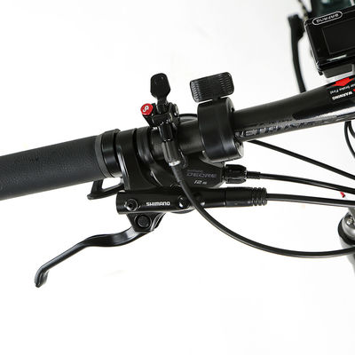 48V Moyen entraînement Fibre de carbone à travers l'essieu Boost Frame Cables intérieurs Vélo électrique EM6 Ebike