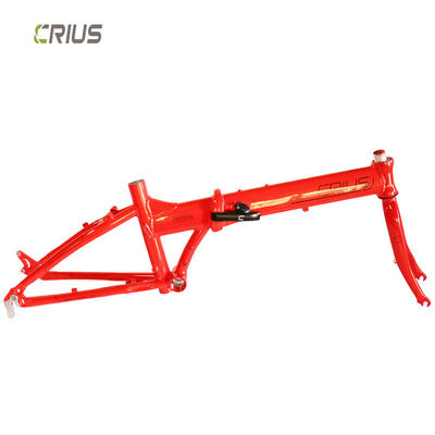Cadre de vélo pliable en alliage d'aluminium de 20 pouces avec mode de traitement de surface brillante Convient