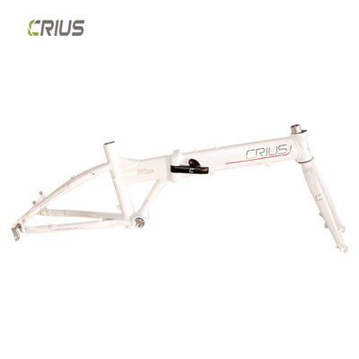 Cadre de vélo pliable en alliage d'aluminium de 20 pouces avec mode de traitement de surface brillante Convient