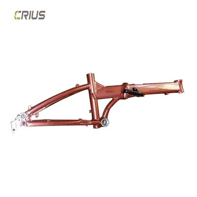 Cadre de vélo pliable en alliage d'aluminium de 20 pouces avec mode de traitement de surface brillante Convient