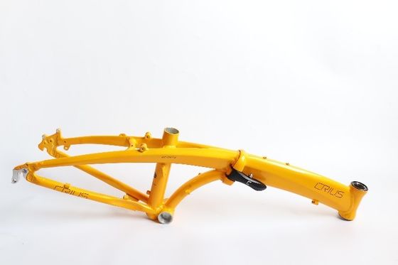 Cadre de vélo OEM personnalisé Cadre pliable de vélo électrique 2900g Mode de traitement de surface brillante