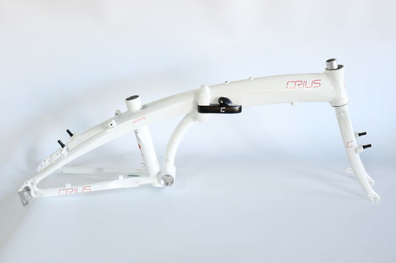 Cadre de vélo OEM personnalisé Cadre pliable de vélo électrique 2900g Mode de traitement de surface brillante