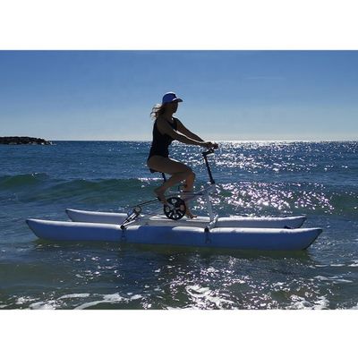 Hôtel de villégiature équipement de jeux aquatiques Alloy vélo à pédales flottant vélo à eau gonflable