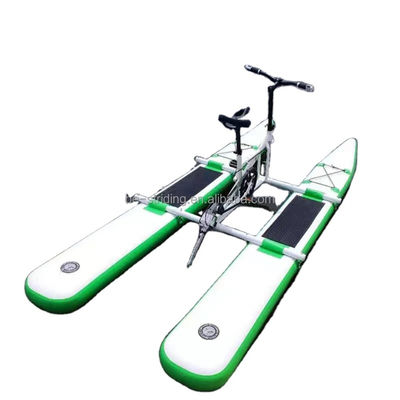 Sport nautique en plein air Vélo nautique métallique avec vélo à hélice flottant gonflable