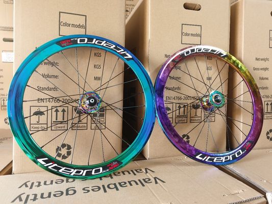 Vélo routier 20 pouces en alliage d'aluminium 8/9/10/11 Vitesse 4 roulement à double paroi couleur arc-en-ciel