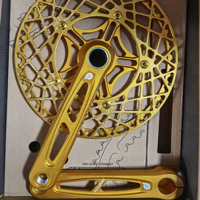 53T 56T 58T Vélos routiers Alliage d'aluminium CNC Litepro Plus Crankset de vélo 130 mm BCD