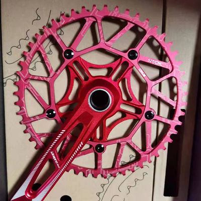 53T 56T 58T Vélos routiers Alliage d'aluminium CNC Litepro Plus Crankset de vélo 130 mm BCD