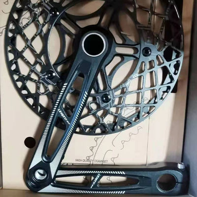 53T 56T 58T Vélos routiers Alliage d'aluminium CNC Litepro Plus Crankset de vélo 130 mm BCD