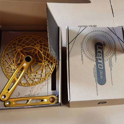53T 56T 58T Vélos routiers Alliage d'aluminium CNC Litepro Plus Crankset de vélo 130 mm BCD