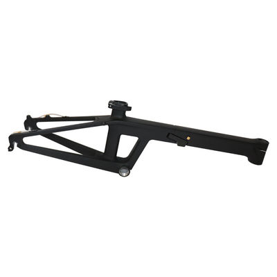 Cadre de vélo en carbone élégant de 20 pouces avec mode de traitement de surface brillante et BB92mm Pressfit