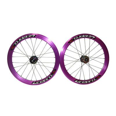 451 frein à disque alliage d'aluminium roues de vélo roues de vélo clincher 24-30h trou à rayures