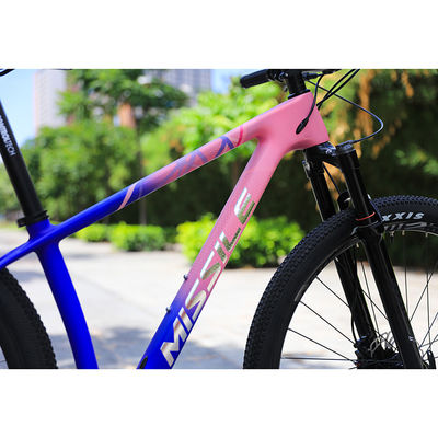 Vélo de montagne en fibre de carbone pour adultes 29 pouces fourchette en alliage d'aluminium