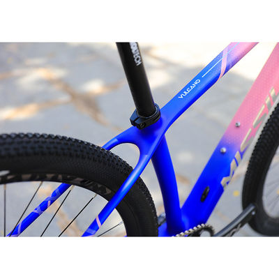 Vélo de montagne en fibre de carbone pour adultes 29 pouces fourchette en alliage d'aluminium