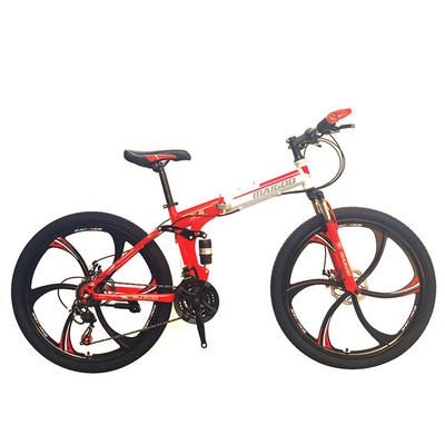 Vélo de montagne de 21 vitesses 26 pouces en acier à cadre pliable avec ensemble de dérailleur SHIMANO Tourney