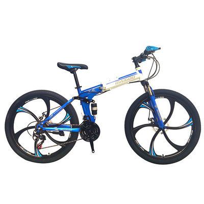 Vélo de montagne de 21 vitesses 26 pouces en acier à cadre pliable avec ensemble de dérailleur SHIMANO Tourney