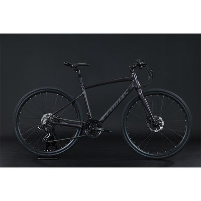 Vélo d'aventure 700*35C avec pédale ordinaire et fourche en aluminium