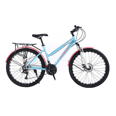 Fréquence à disque mécanique 21 vitesses Cadre en acier Vélo de route de montagne pour la ville Vélo de voyage