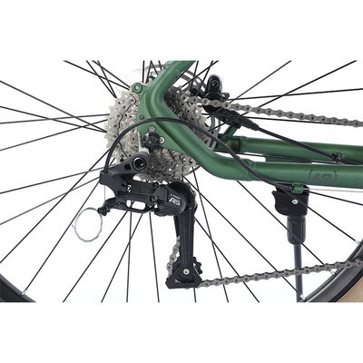 30.5 pouces vélo de montagne cadre en alliage d'aluminium 18 vitesses engrenages frein à disque mécanique