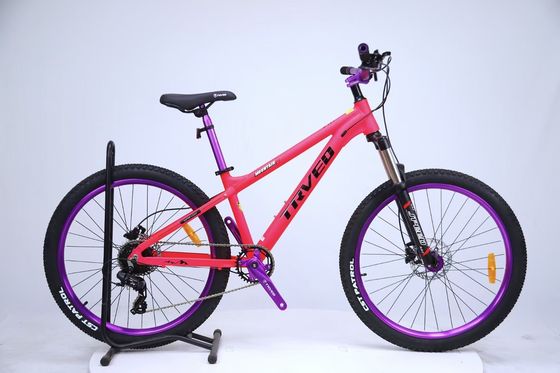 Vélo de montagne à frein à disque, cadre durable en acier à haute teneur en carbone, conception légère, adapté aux terrains accidentés, cyclisme en extérieur