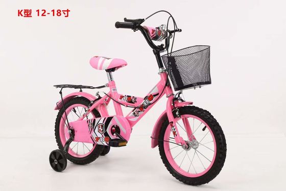 Vélo en acier de 12 pouces pour enfants avec roues d'entraînement Vélo d'entrée de gamme pour enfants de 12 14 16 18 20 pouces avec support