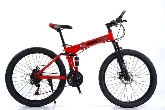Vélo de montagne pliant de 26 pouces avec suspension Vélo pliant de 26 pouces avec freins à disque